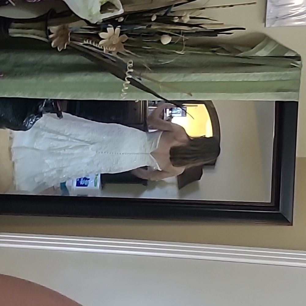 Galina Signature Soft White Trumpet Strapless Wedding Dress - Picture 6 of 17